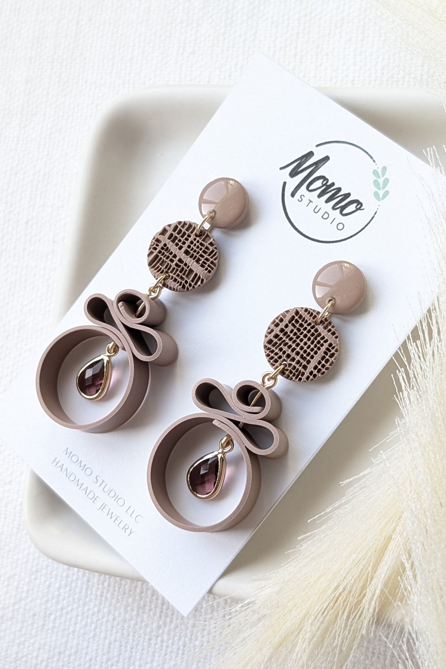 Dangles #5 - Ribbon Collection - Neutral Floral Palette #1