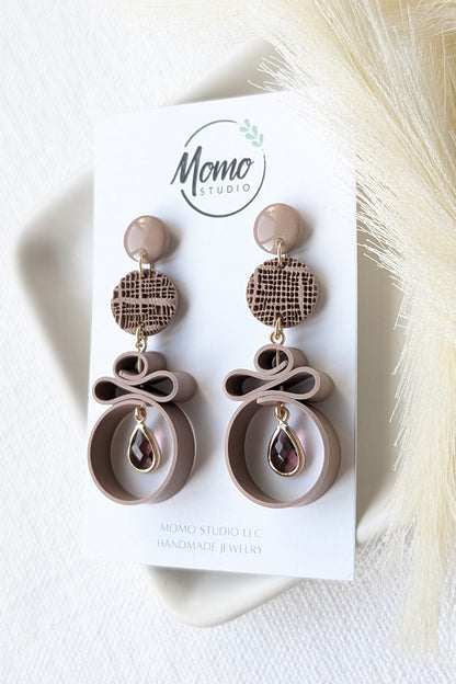 Dangles #5 - Ribbon Collection - Neutral Floral Palette #1