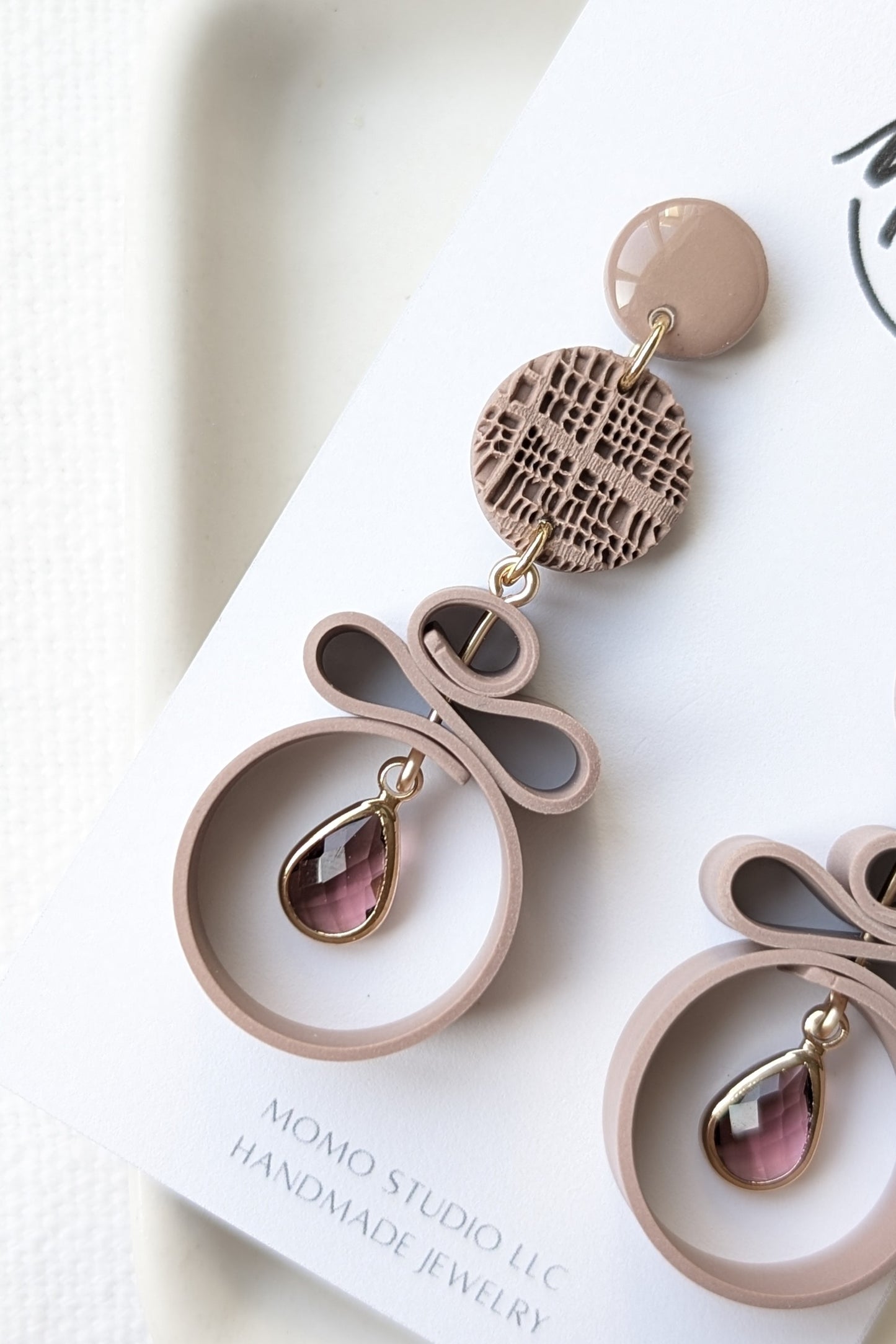 Dangles #5 - Ribbon Collection - Neutral Floral Palette #1