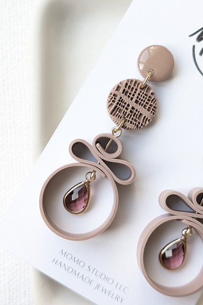 Dangles #5 - Ribbon Collection - Neutral Floral Palette #1