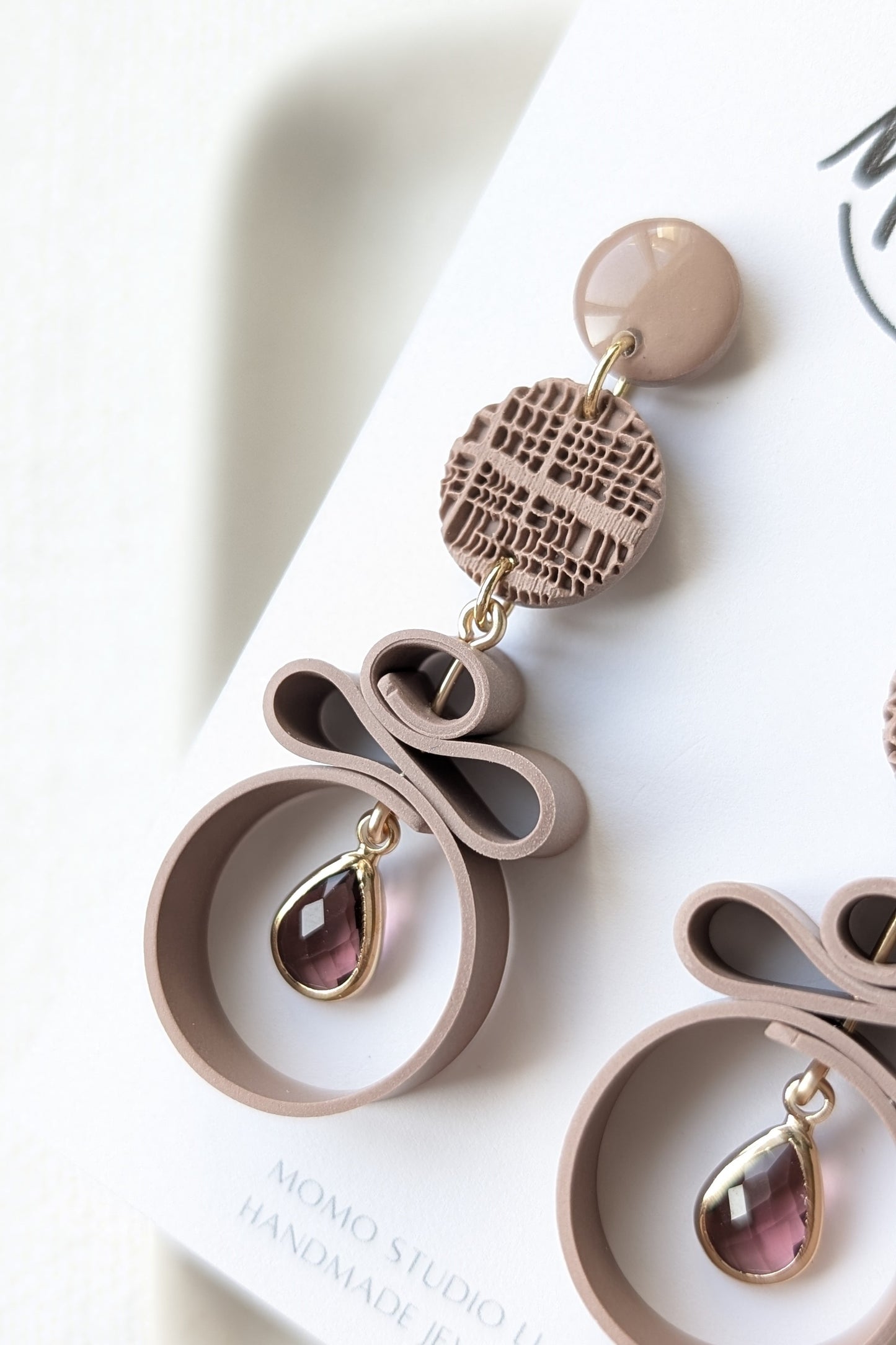 Dangles #5 - Ribbon Collection - Neutral Floral Palette #1