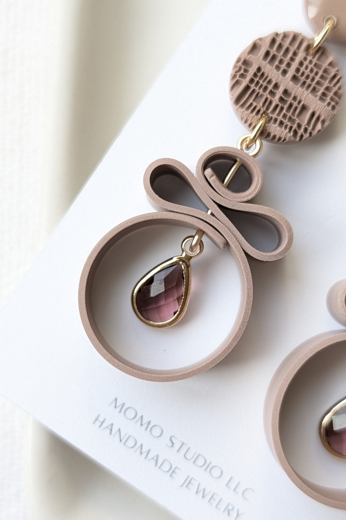 Dangles #5 - Ribbon Collection - Neutral Floral Palette #1