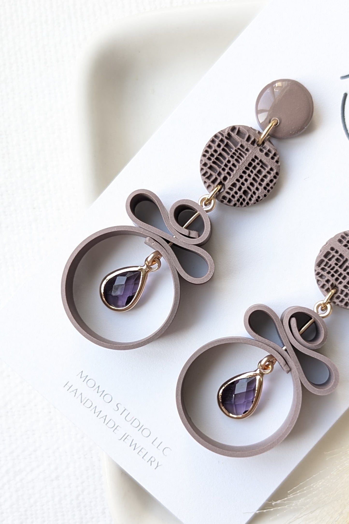 Dangles #6 - Ribbon Collection - Neutral Floral Palette #1