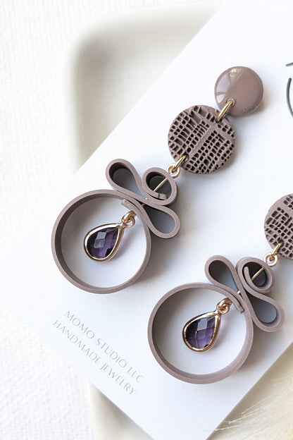 Dangles #6 - Ribbon Collection - Neutral Floral Palette #1