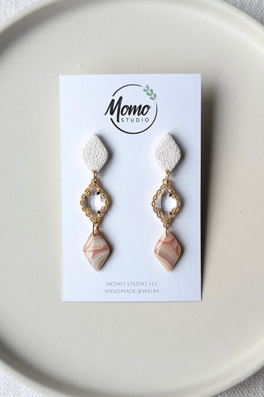 Dangles #16 - Geode Slab - Spring Flowers #1 Palette