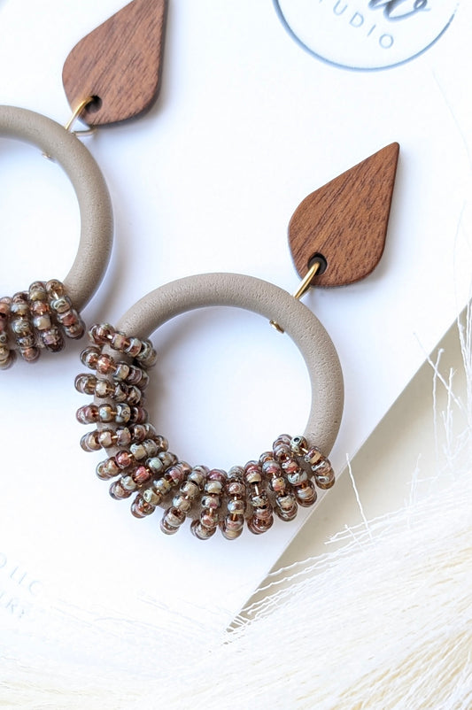 Beaded Hoops Collection - Mixed Palette (FP2 - Thatch)