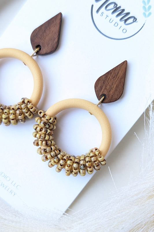 Beaded Hoops Collection - Mixed Palette (FLP1 - Cape Honey)