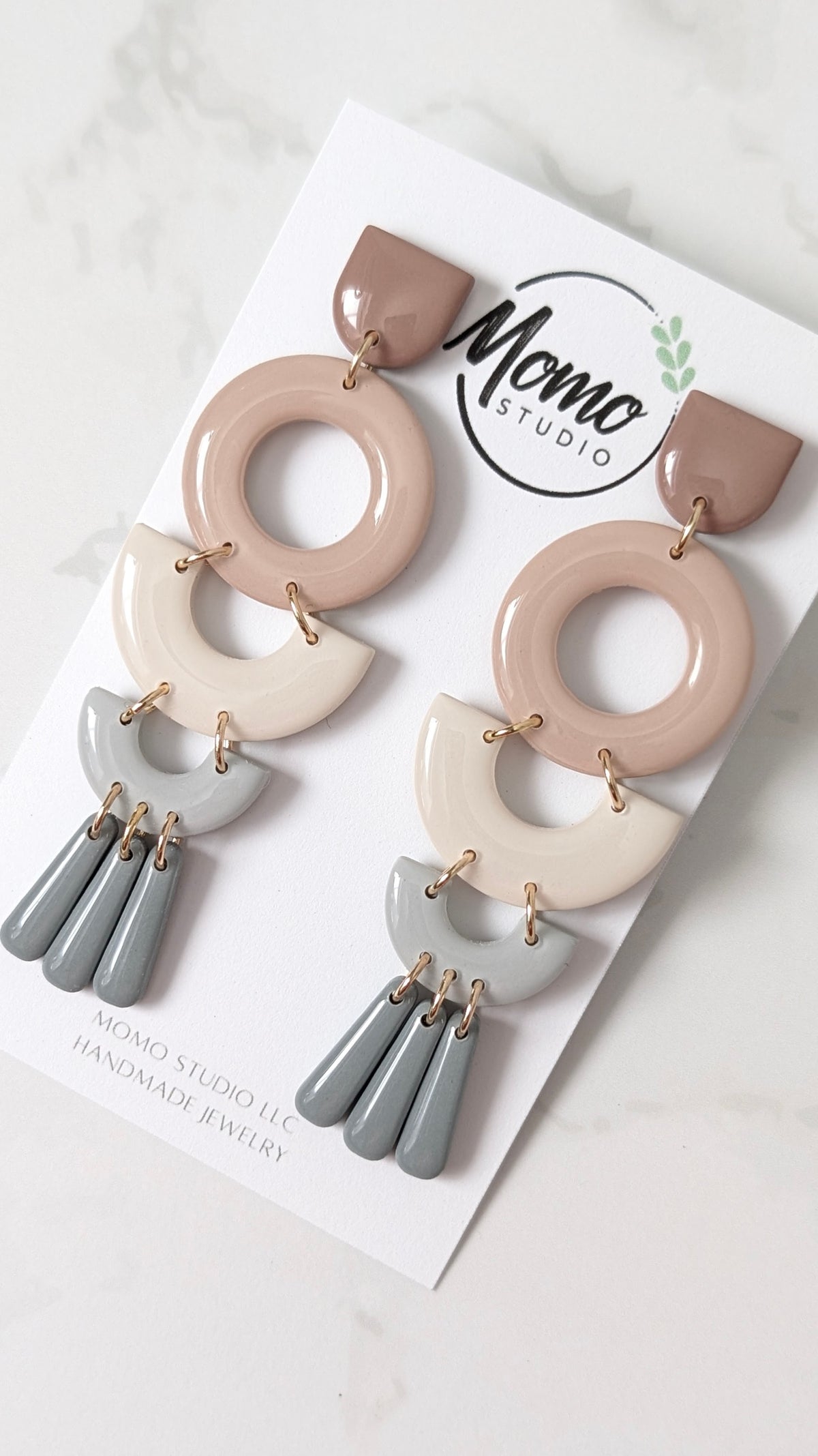 Five Level Dangles - Neutral Floral Palette #1 Extended