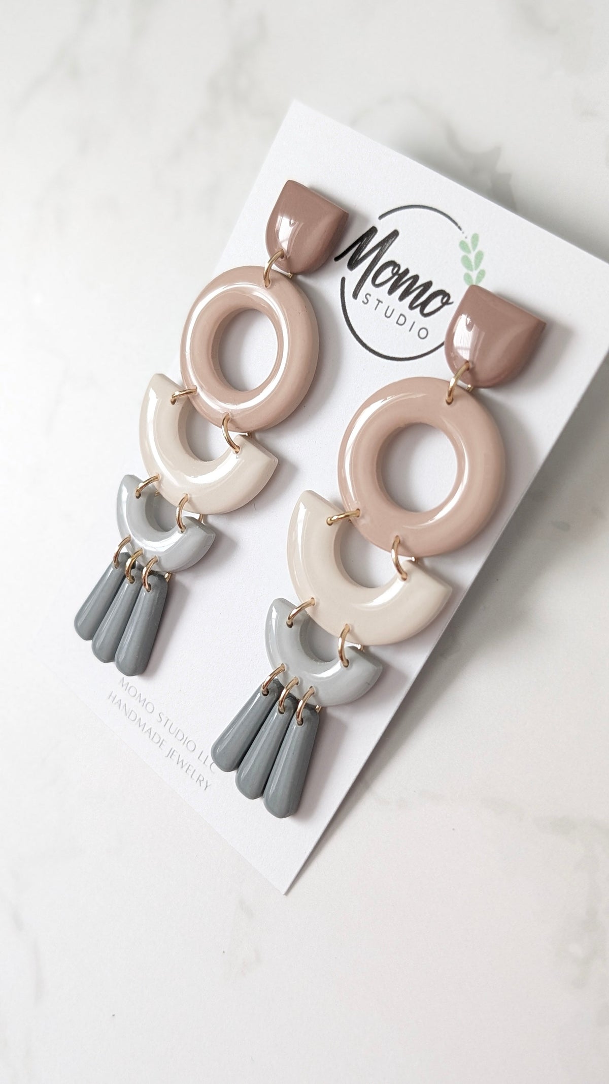 Five Level Dangles - Neutral Floral Palette #1 Extended