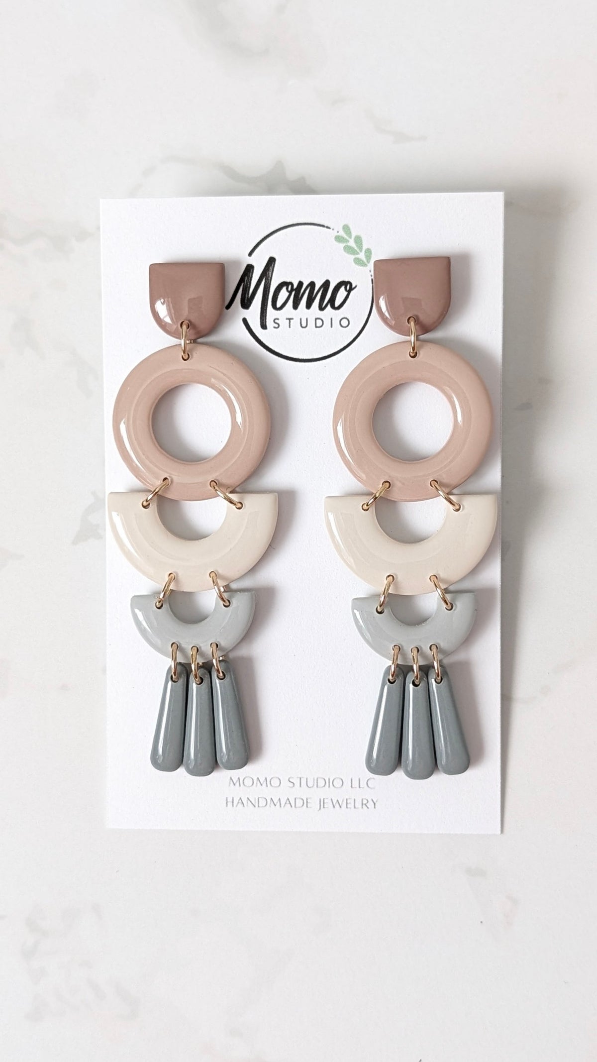 Five Level Dangles - Neutral Floral Palette #1 Extended