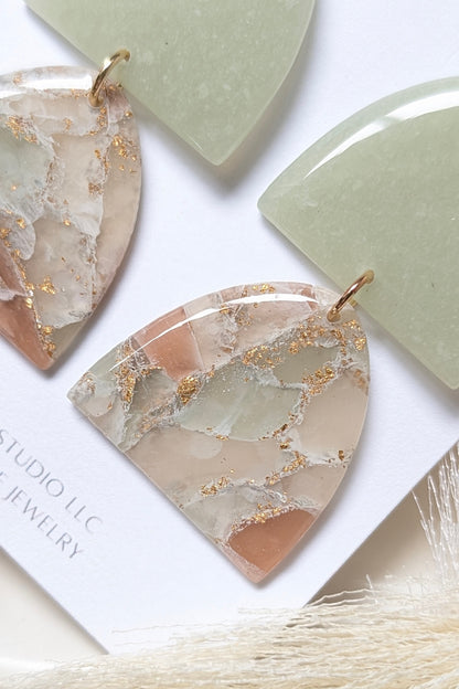 DANGLES - Translucent + Alcohol Ink Stone