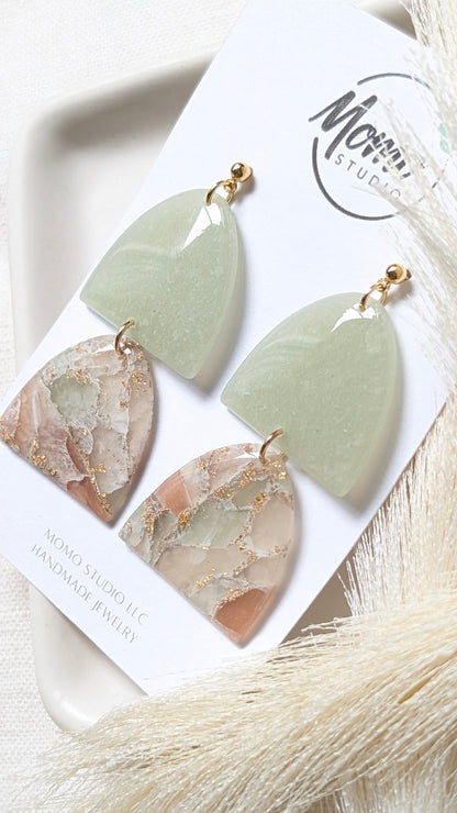 DANGLES - Translucent + Alcohol Ink Stone