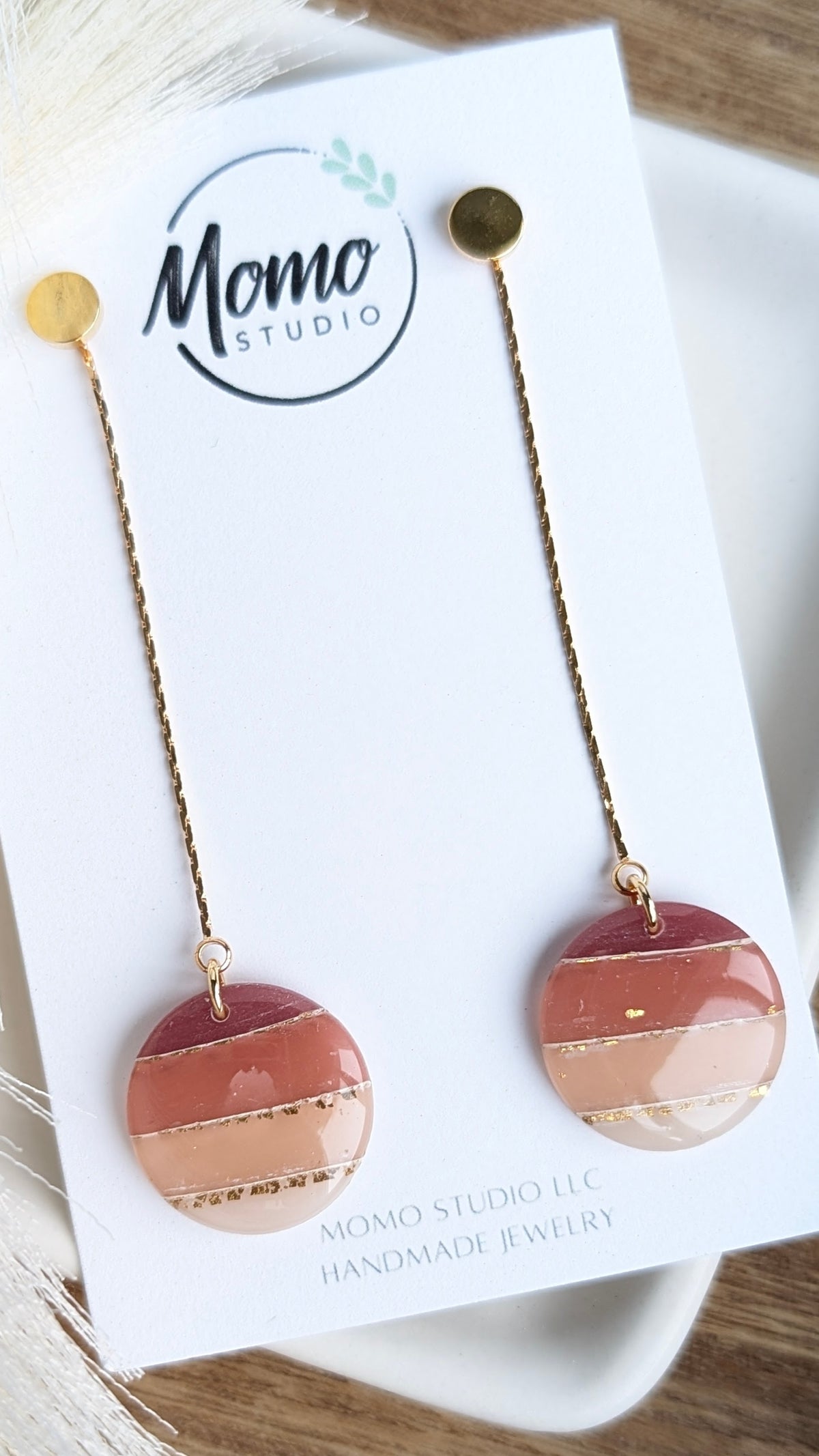 DANGLES #3 - Translucent Layers - Maroon/White Ombre (3-IN-1)