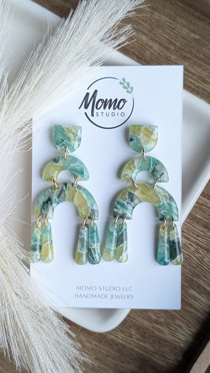 DANGLES #4 - Chartreuse Stone Collection