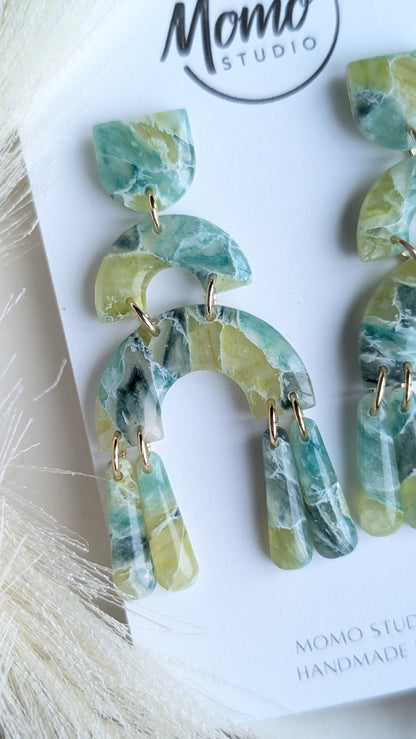 DANGLES #4 - Chartreuse Stone Collection