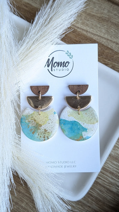 DANGLES - Alcohol Ink + Gold Spackle