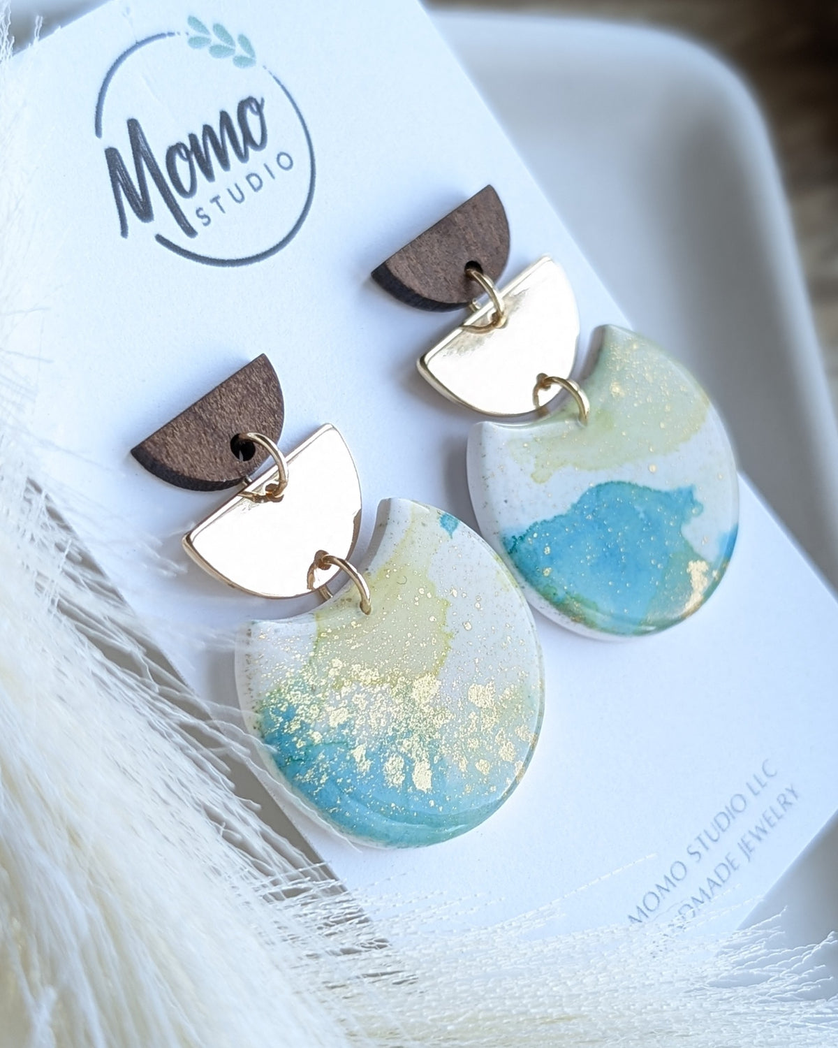 DANGLES - Alcohol Ink + Gold Spackle
