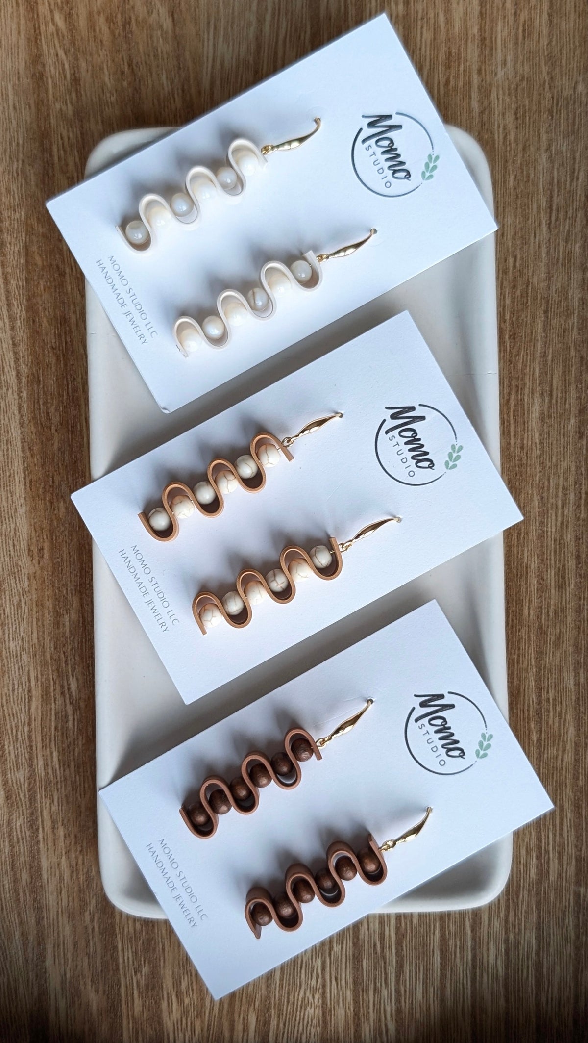 DANGLES - Ribbon Collection + Beads - Tussock