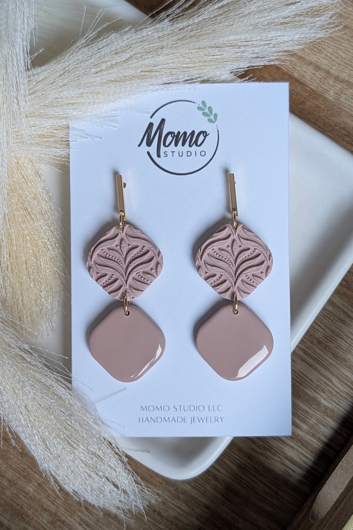 Daily Dangles - Squares - Pink