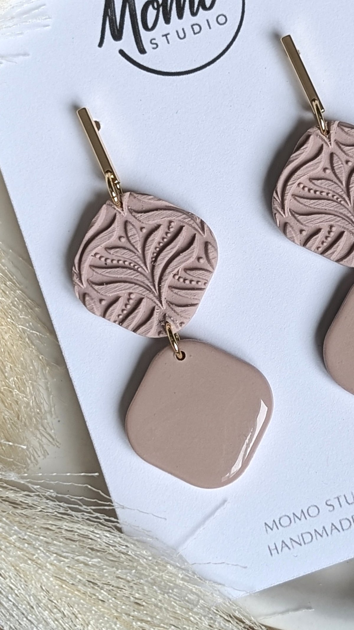 Daily Dangles - Squares - Pink