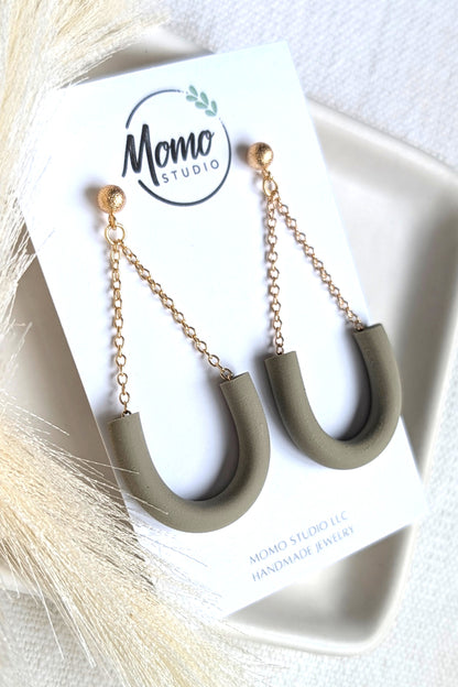U DANGLES - Hollow Extruded Clay - Sage