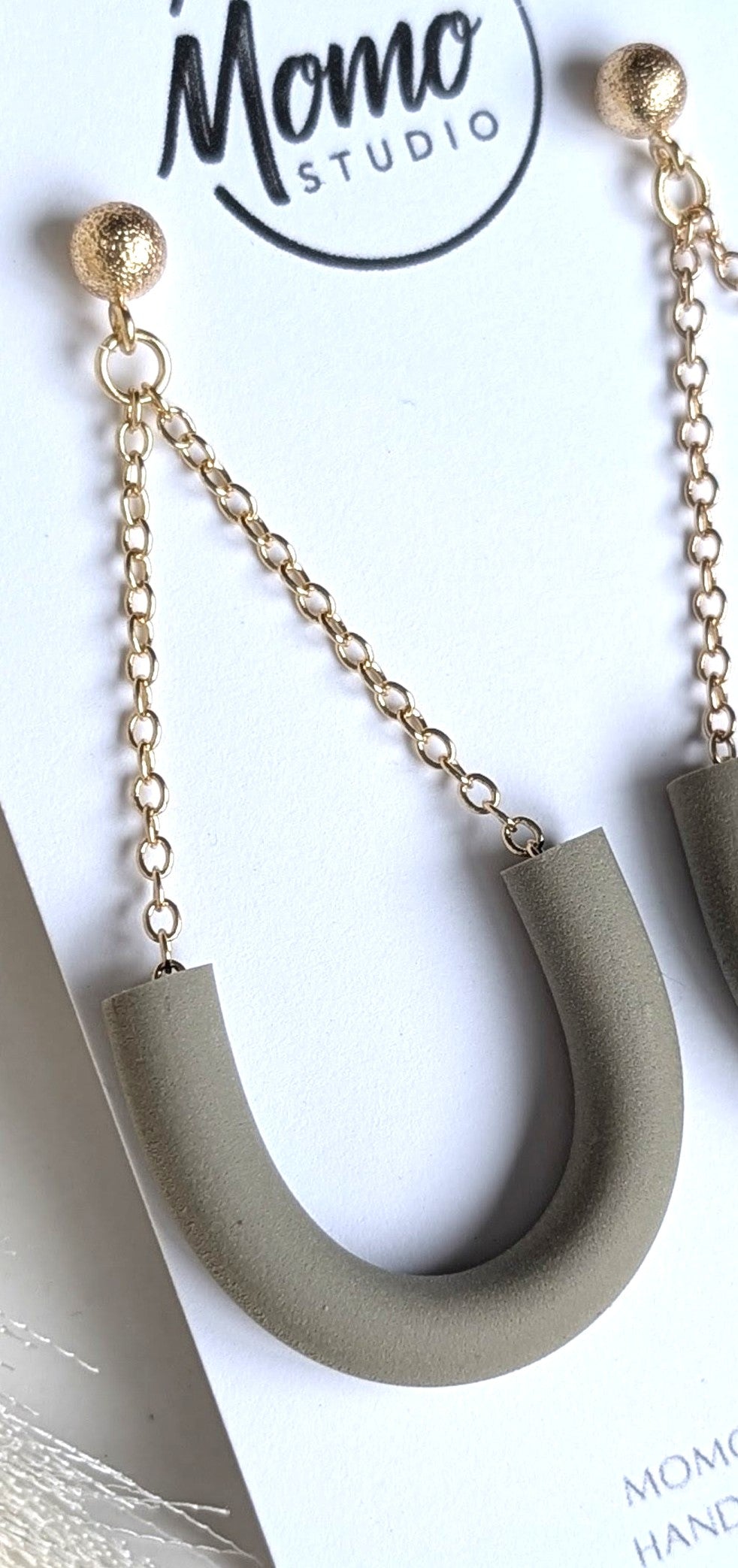 U DANGLES - Hollow Extruded Clay - Sage