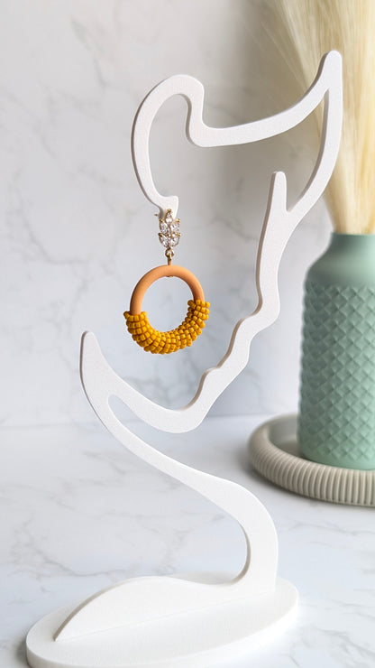 BEADED HOOPS #3