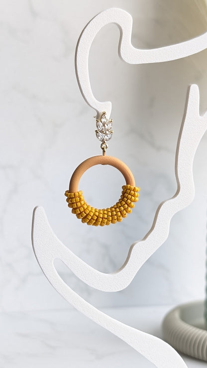 BEADED HOOPS #3