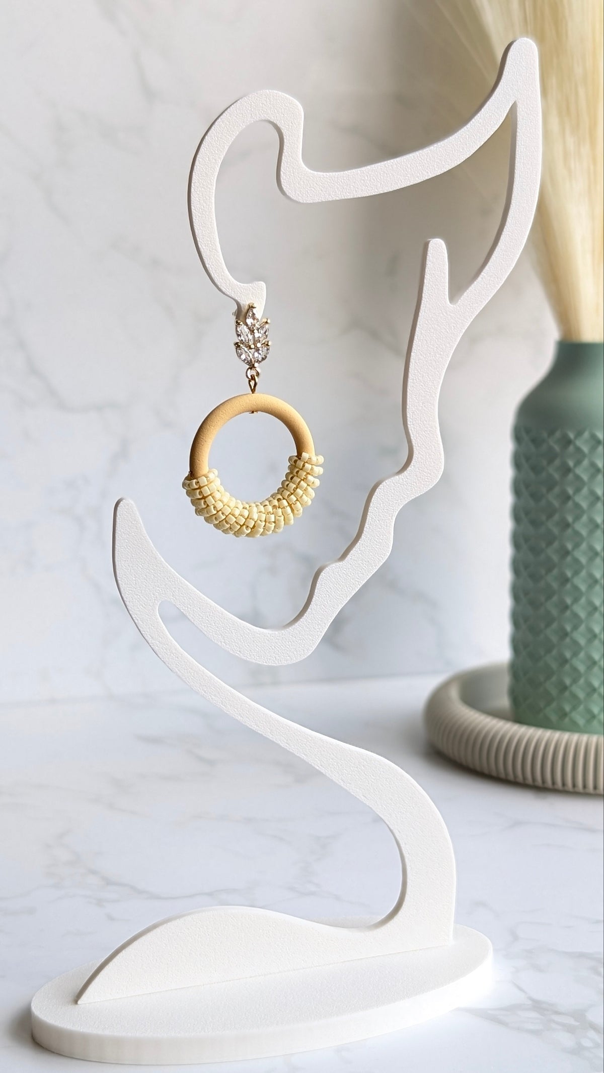 BEADED HOOPS #4