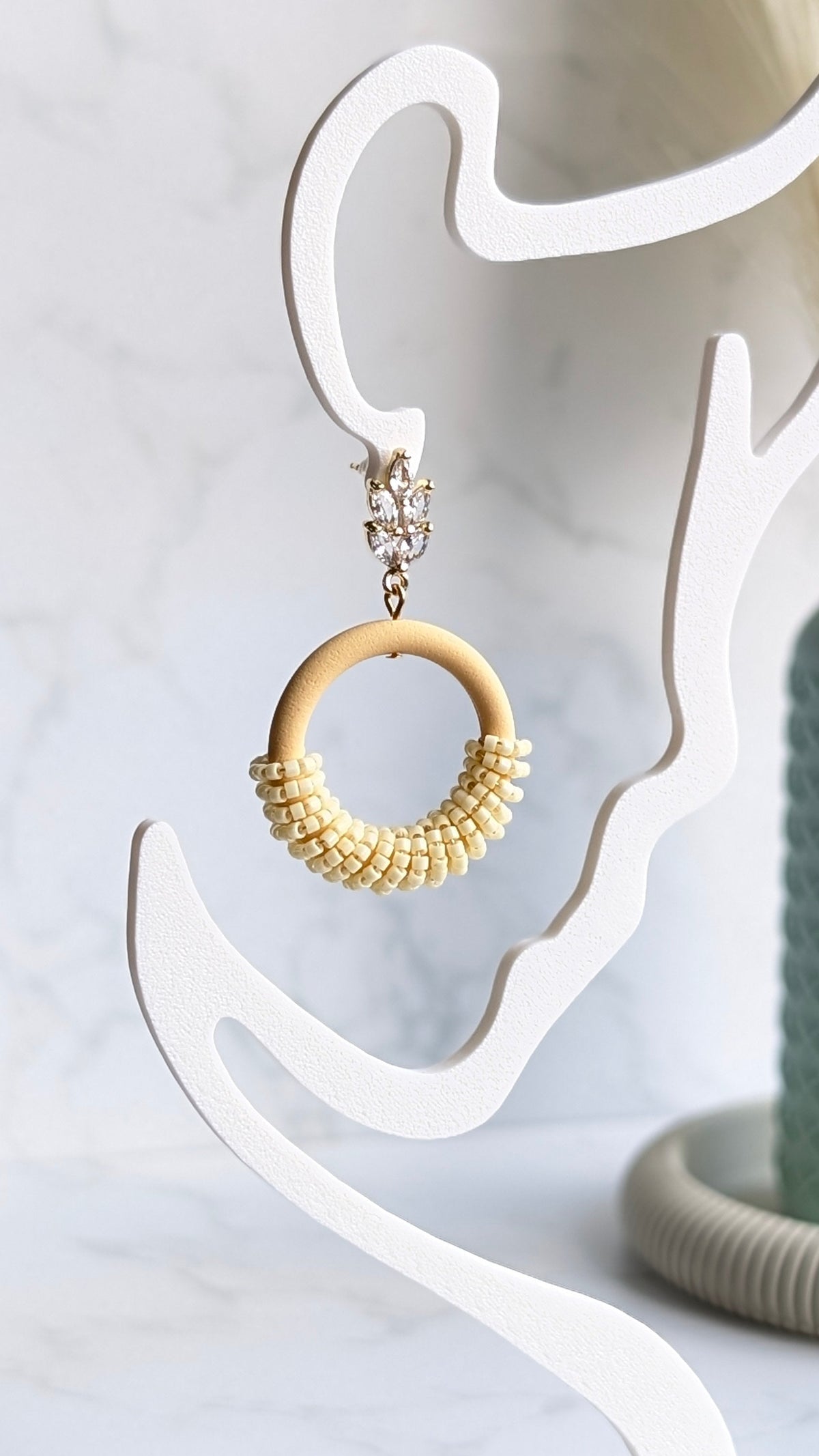 BEADED HOOPS #4