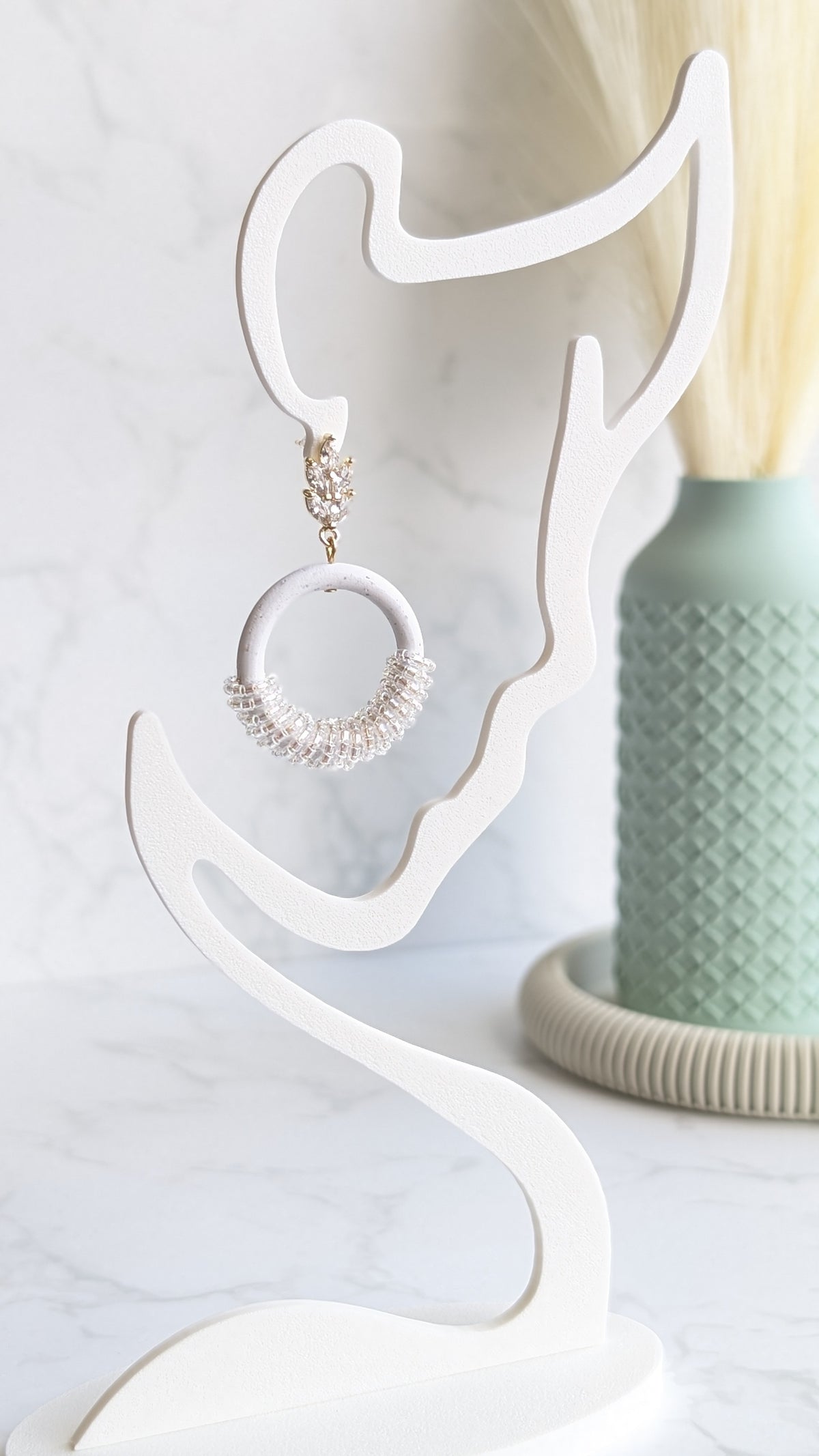 BEADED HOOPS #6