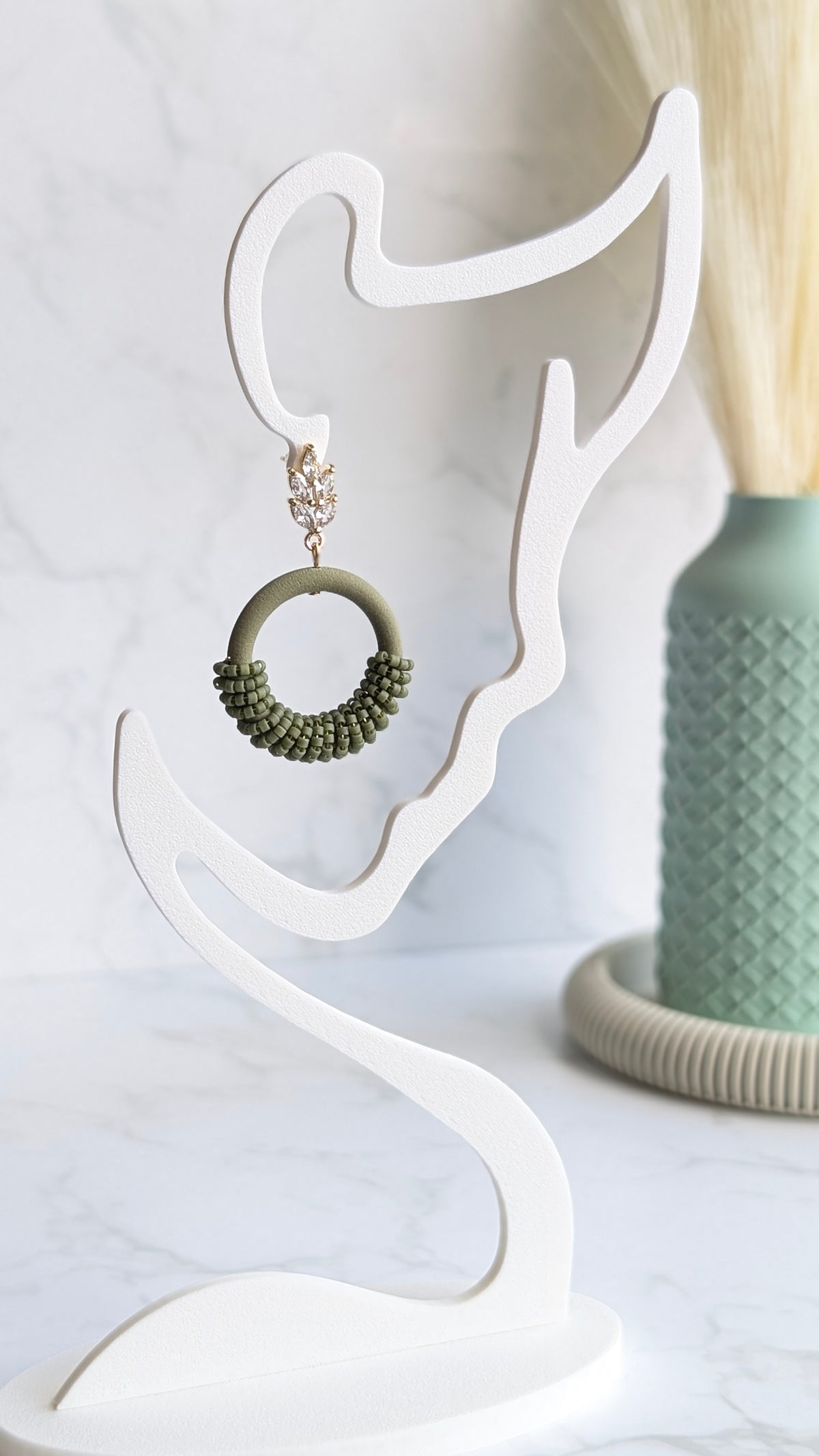 BEADED HOOPS #7