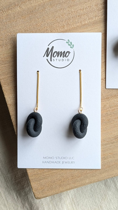 THREADERS - Double Hoop Knots - Matcha Palette