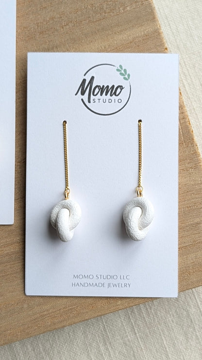 THREADERS - Double Hoop Knots - Matcha Palette