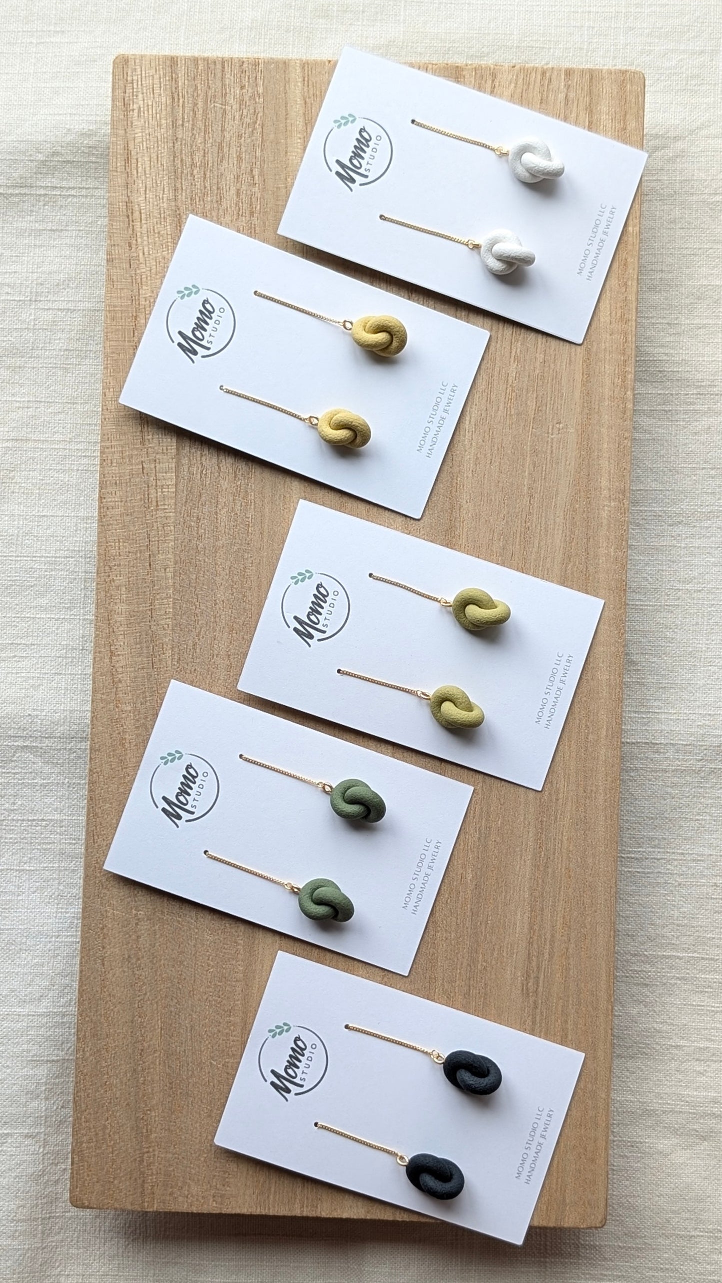 THREADERS - Double Hoop Knots - Matcha Palette