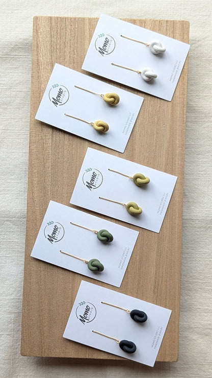 THREADERS - Double Hoop Knots - Matcha Palette