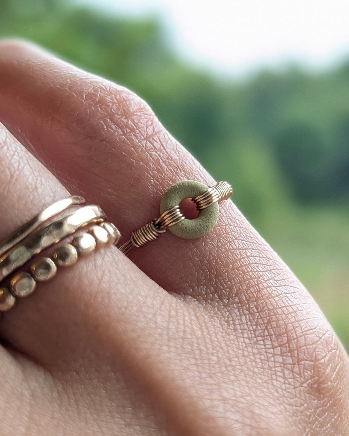 LOOP RING - EXTRA SMALL - LIGHT GREEN