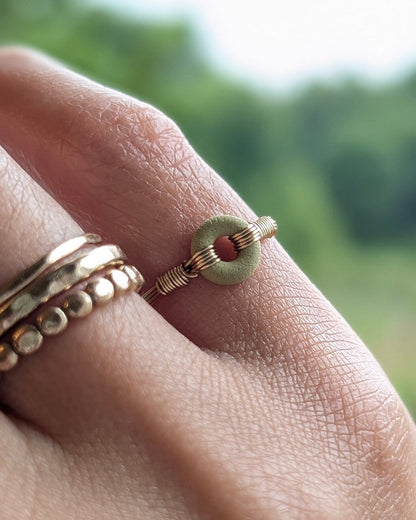 LOOP RING - EXTRA SMALL - LIGHT GREEN