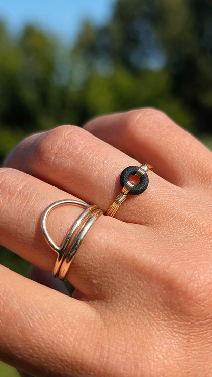 LOOP RING - EXTRA SMALL - BLACK