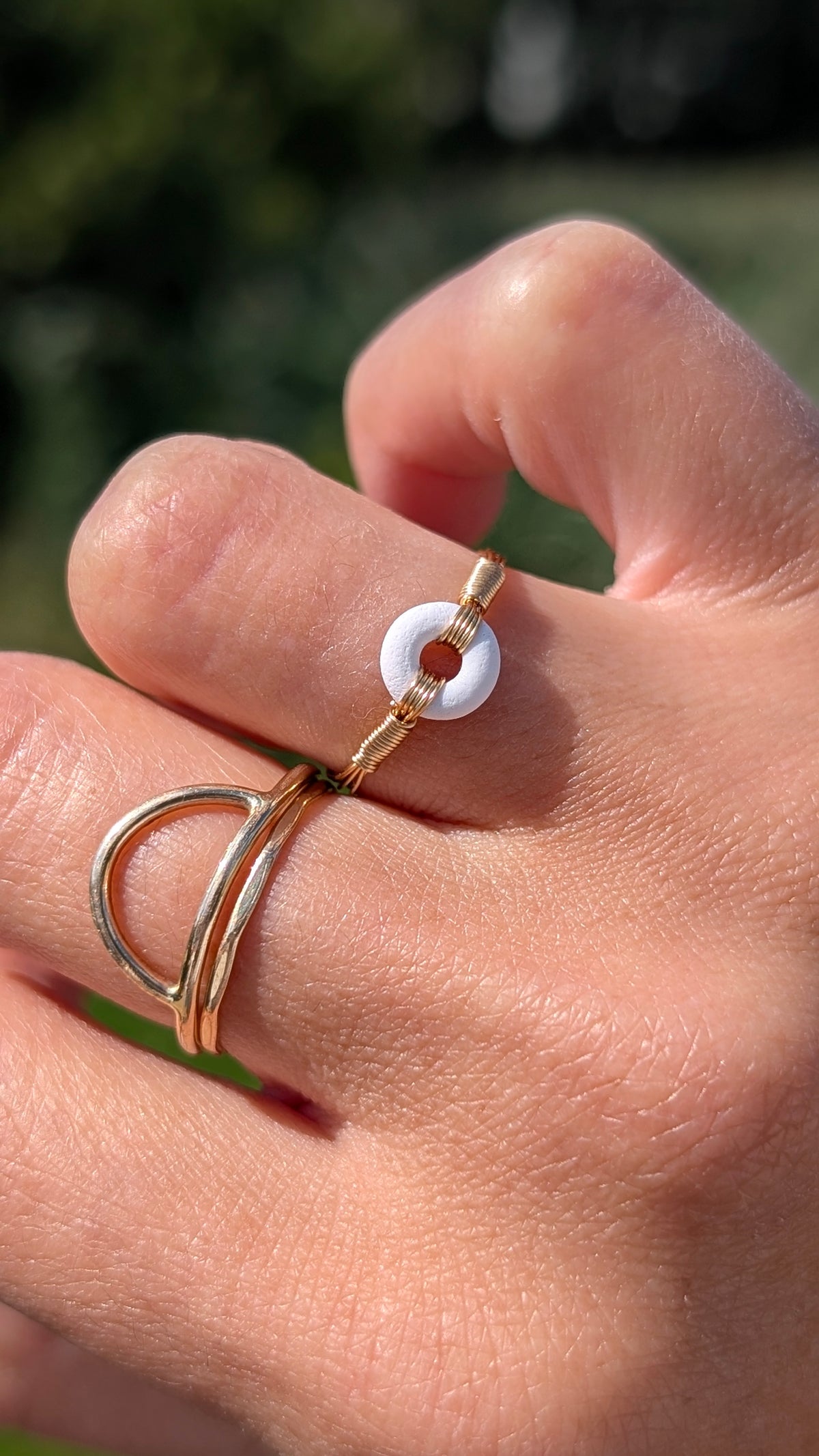 LOOP RING - EXTRA SMALL - WHITE