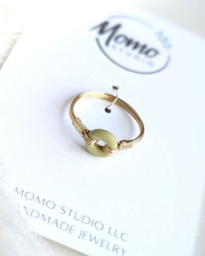 LOOP RING - EXTRA SMALL - LIGHT GREEN
