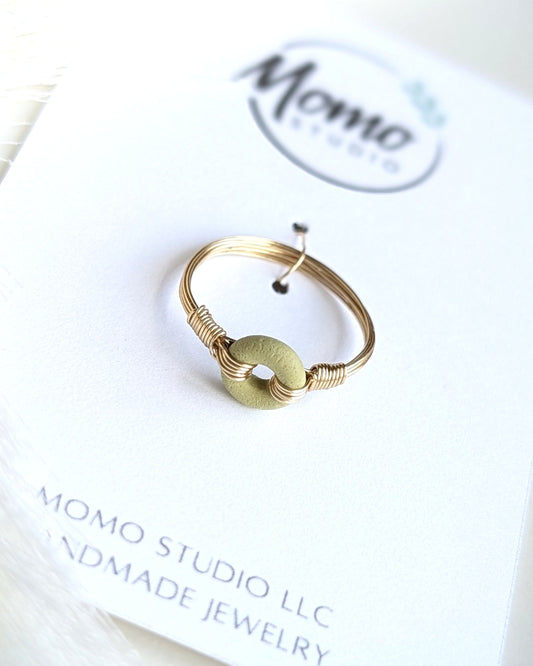 LOOP RING - EXTRA SMALL - LIGHT GREEN