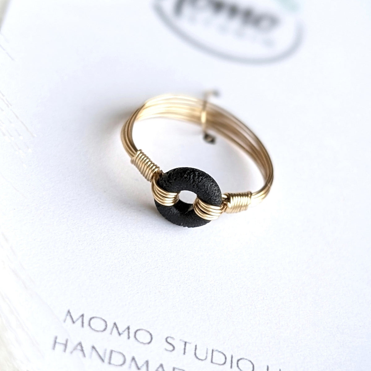 LOOP RING - EXTRA SMALL - BLACK