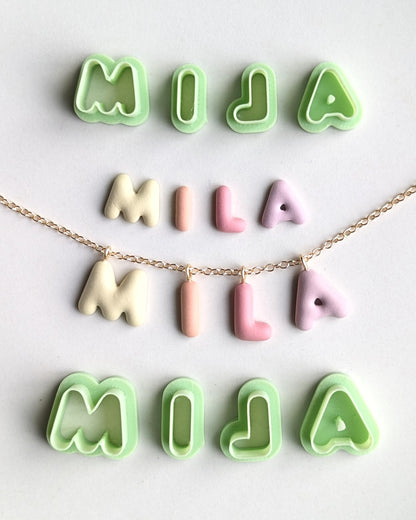 BUBBLE ALPHABET CUTTERS - SMALL AND EXTRA SMALL