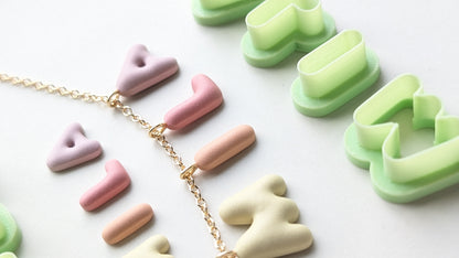 BUBBLE ALPHABET CUTTERS - SMALL AND EXTRA SMALL
