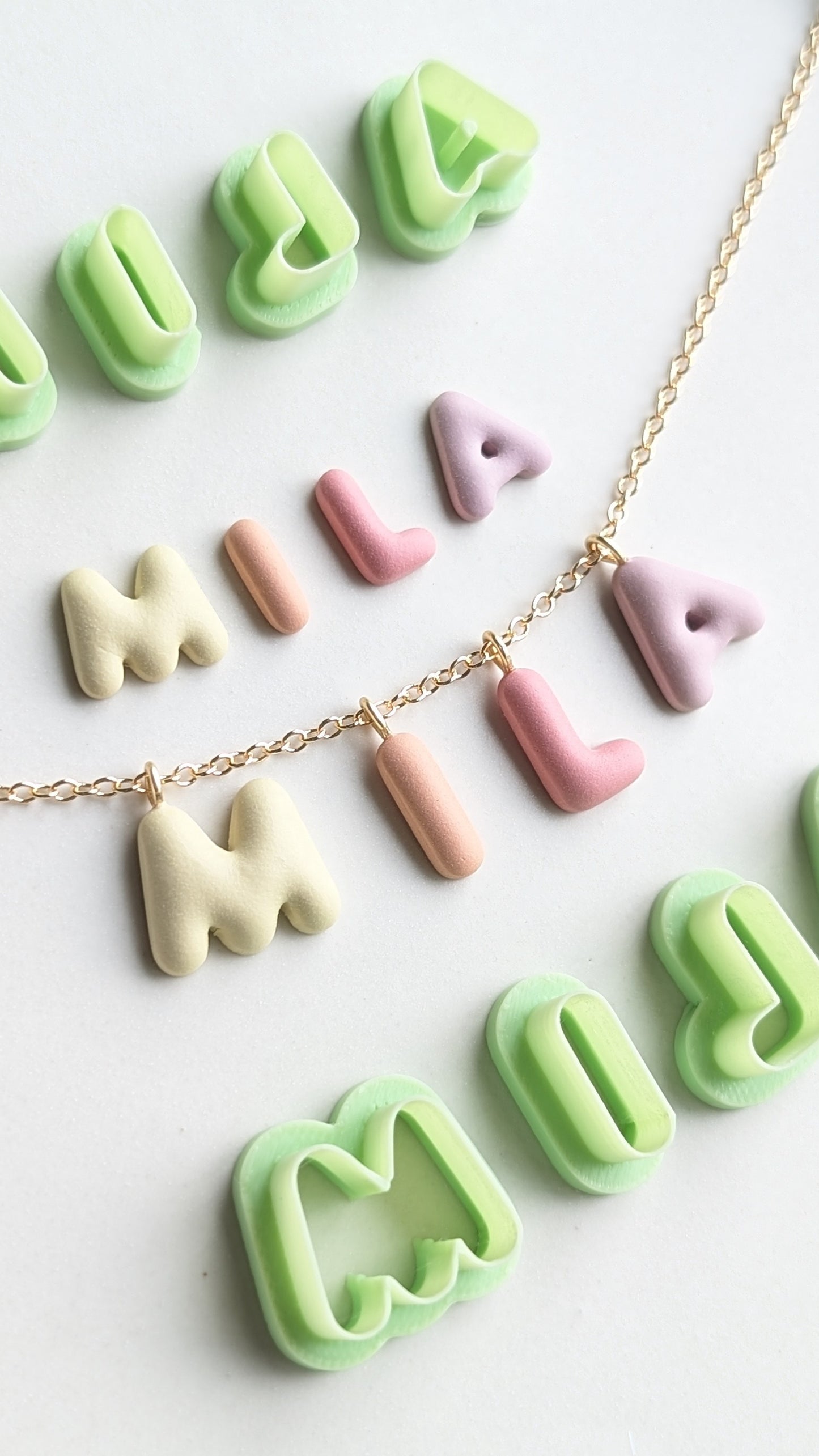 BUBBLE ALPHABET CUTTERS - SMALL AND EXTRA SMALL