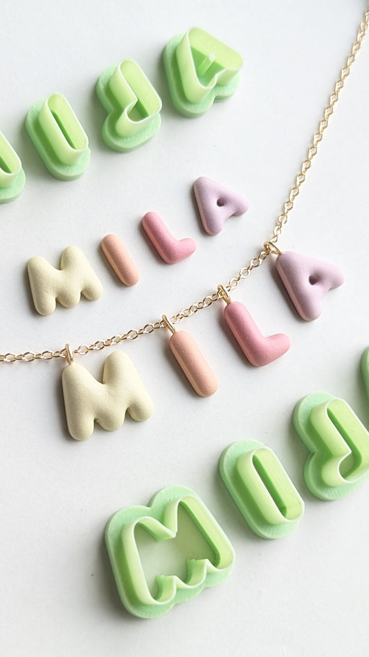 BUBBLE ALPHABET CUTTERS - SMALL AND EXTRA SMALL
