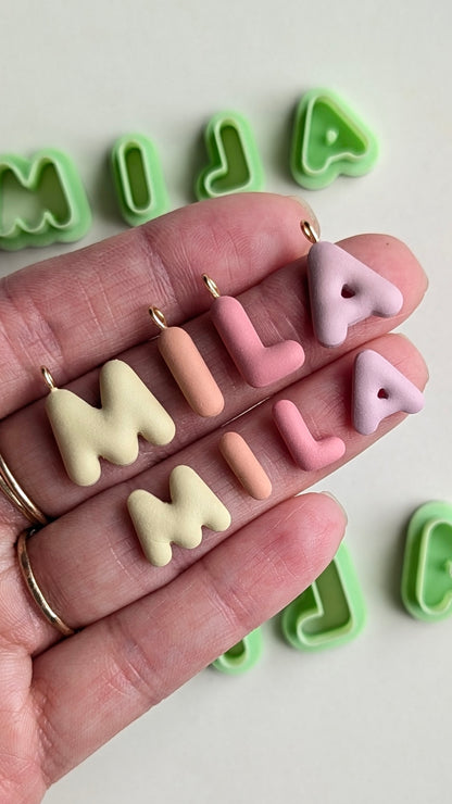 BUBBLE ALPHABET CUTTERS - SMALL AND EXTRA SMALL
