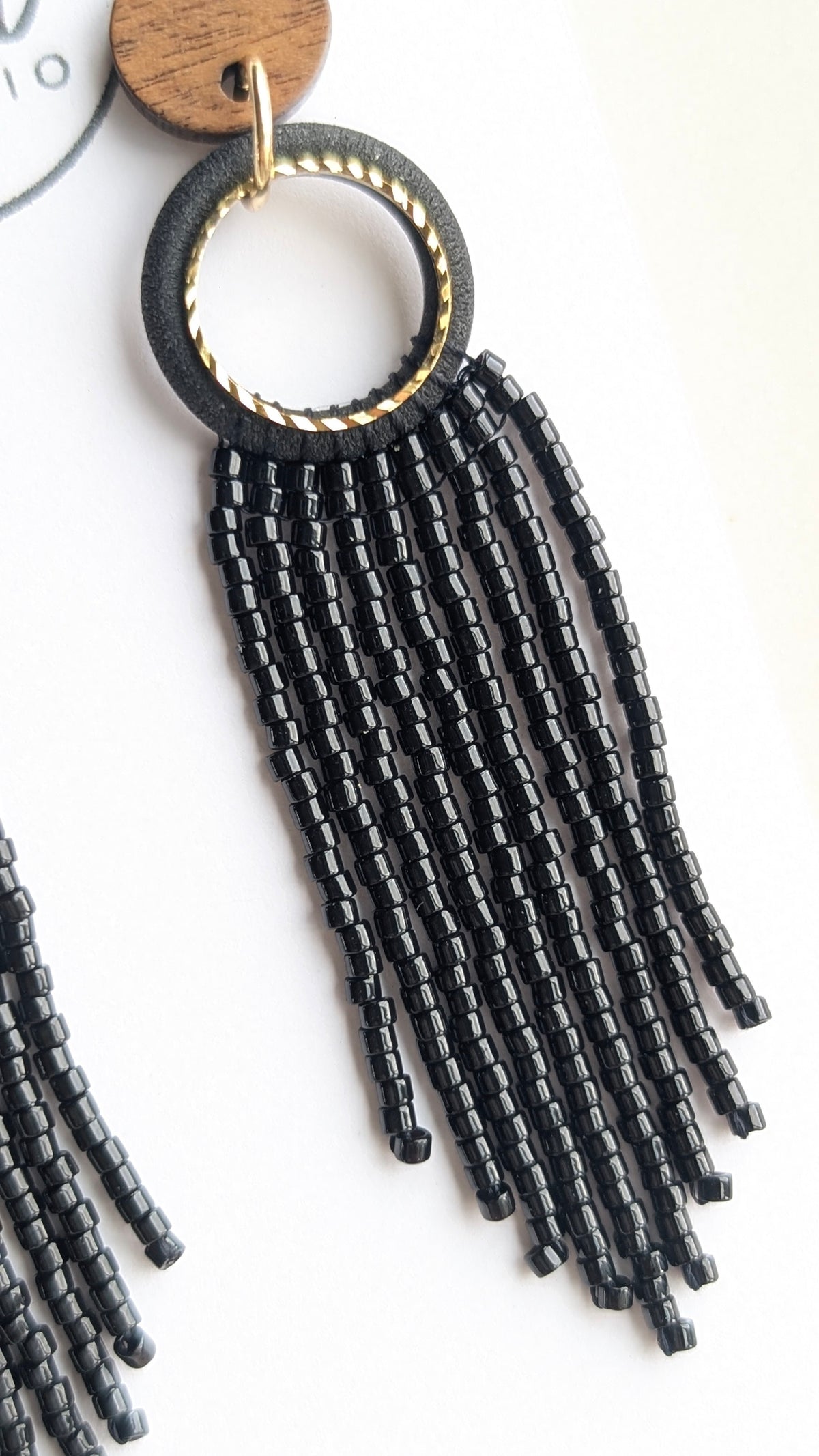 CLAY + MIYUKI BEADS - SHINY BLACK