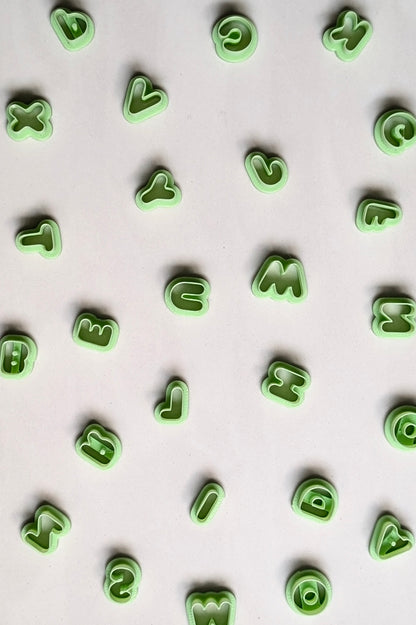 BUBBLE ALPHABET CUTTERS - SMALL AND EXTRA SMALL